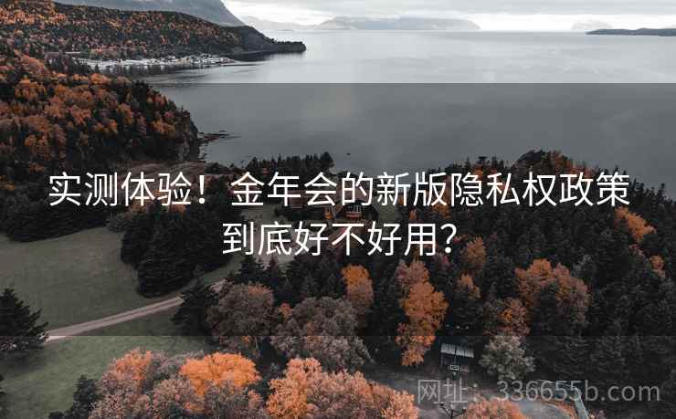 实测体验！金年会的新版隐私权政策到底好不好用？