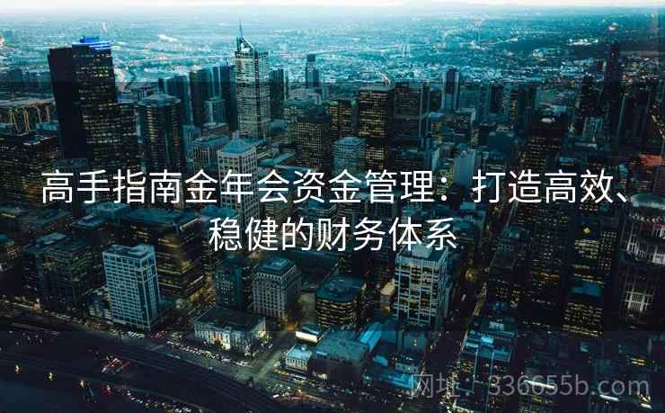 高手指南金年会资金管理:打造高效、稳健的财务体系 高手指南金年会资金管理:打造高效、稳健的财务体系